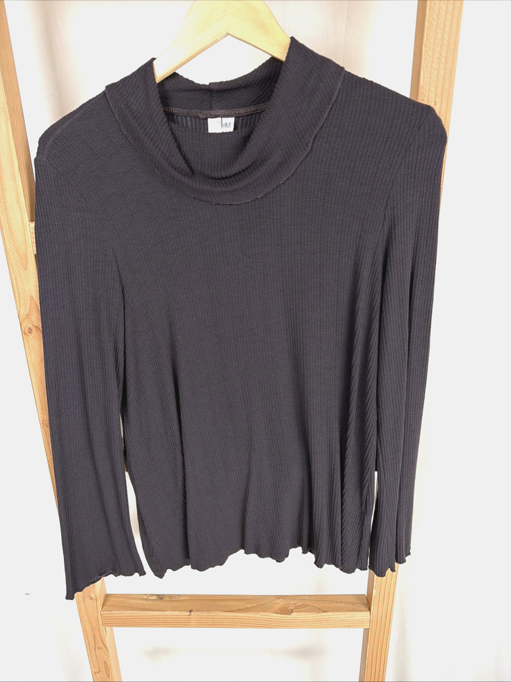 NWT Kleen Brown Long Sleeve Turtleneck Cotton Blend #0824 Size XS
